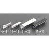 M4x0.7mm/105mm プルハンドル(アルミ製/白) エスコ