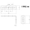 EA951EA-192A 24 x100x50mm L型連結金具(スチール製) エスコ 50621707