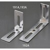 EA951EA-193A 43 x 90x50mm L型連結金具(スチール製) エスコ 50621734