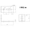 EA951EA-193A 43 x 90x50mm L型連結金具(スチール製) エスコ 50621734
