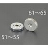 M6x 6mm ローレットナット(ステンレス製) エスコ