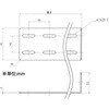 EA951EA-341A 51x 51x 76mm L型連結金具(スチール製) エスコ 50624245