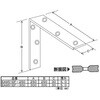 EA951EF-300 300x300x30mm ワイド金折(ステンレス製) エスコ 50632487