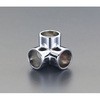 32mm パイプジョイント三方エルボ(クロームメッキ) エスコ