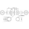 EA951KB-11 22-43mm 取替用ドアノブ(鍵付) エスコ 50642822