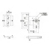EA951KB-13 32-43mm/ 64mm 玄 関 錠(取替え用) エスコ 50642908