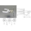 25-40mm/100mm レバーハンドル玄関錠(取替用) エスコ 玄関錠 【通販 ...
