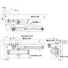EA951LD-3A 65kg以下 ドアクローザー(パラレル型/アンバー) エスコ 50645297