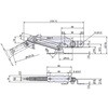 EA951LE-20 130.6mm アームストッパー(ステンレス製) エスコ 50646024