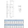 EA951LR-12A Φ13x450mm 門落し(スチール製) エスコ 50647923