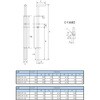 EA951LR-12A Φ13x450mm 門落し(スチール製) エスコ 50647923