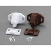 35x21.5mm レバーラッチ(ポリエチレン製/白) エスコ