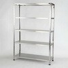 EA976EB-90 875x1800x450mm/150kg 5段軽量棚(ステンレス製) エスコ 50740174