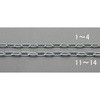 2.0mmx 2m リンクチェーン(スチール製) エスコ