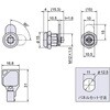 EA983TH-10 Φ15x 5.5mm サイドバーロック(同一キー/スチール製) エスコ 50769985