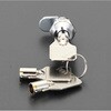 EA983TH-9 Φ15x 5.5mm サイドバーロック(スチール製) エスコ 50770073