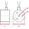 EA984CM-2 DC24V/Φ30mm 電磁マグネットホルダー エスコ 50771105