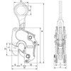 EA984DL-2 2.0ton 竪吊クランプ エスコ 50771446
