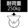 EA986HH-3 260mm キャスター(自在・空気入・前輪ブレーキ) エスコ 50773318