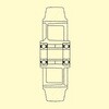 EA986M-150 150x54mm 車輪(ラバータイヤ・アルミホイール) エスコ 50775978