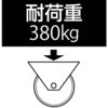 EA986MN-125 125x40mm 車輪(ポリウレタンタイヤ・アルミリム・ベアリング) エスコ 50776547