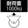 EA986NV-150 150mm キャスター(スティール車輪・レール用) エスコ 50777143