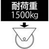 EA986NV-200 200mm キャスター(スティール車輪・レール用) エスコ 50777152