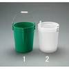 15L ポリバケツ(高耐久/クリア/3個) エスコ