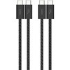 BoostCharge 60W USB-C to C\tgP[u 1.5M 2{Zbg ubN