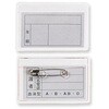 ビニール名札カバー 厚口0.5mm 横型 共栄プラスチック