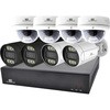 SecuSTATION POE8ch録画装置+400万画素カメラ8台セット SecuSTATION