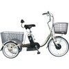 防災サイクル 12Ahバッテリー仕様 前20型/後16型ノンパンク電動アシスト三輪自転車 【完成組立品】 PELTECH(ペルテック)