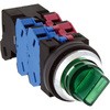 Φ30シリーズ ASLN形 LED照光セレクタスイッチ 45°3ノッチ 2a-2b IDEC(和泉電気)