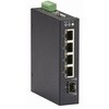 INDRy 産業用スイッチ 4ポート 管理機能なし DC電源 10/100/1000BaseTx4 SFPx1 BLACK BOX