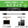 MPA-FAC12CWH USBケーブル A-C USB2.0準拠 難燃性 タイプC スマートフォン タブレット エレコム 51958008