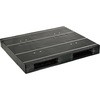 プラスチックパレットZR-1113E-RR 両面ニ方差し 黒 日本プラパレット(NPC)