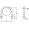 TSGP2-BTM8-40A SGP用Uボルト 三価ユニクロ TRUSCO 52424813