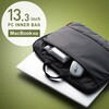 BM-IBH13BK パソコンケース 11.6/13.3/15.6インチ PCバッグ バッグインバッグ 取っ手 軽量 前面ポケット 小物収納 エレコム 52493167