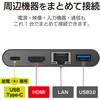 DST-C09WH USB�n�u �h�b�L���O�X�e�[�V���� PD�Ή� Type-C�ڑ� USB3.0 HDMI LAN �R���p�N�g �y�� �P�[�u�����t�� �}���`�n�u �G���R�� 52493413