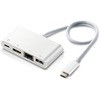 DST-C09WH USB�n�u �h�b�L���O�X�e�[�V���� PD�Ή� Type-C�ڑ� USB3.0 HDMI LAN �R���p�N�g �y�� �P�[�u�����t�� �}���`�n�u �G���R�� 52493413