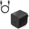 スマホ充電器 AC充電器 USB×1ポート 1.5m ケーブル付(A-タイプC) おまかせ充電 iPhone エレコム