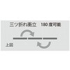 三ツ折衝立 180°開き有孔ボード 馬印