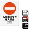 KFK1020 立入禁止関連標識 強粘ステッカー KALBAS 52911235