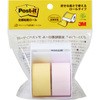PTR-25YP ポストイット 通常粘着ふせん 全面粘着ロール ディスペンサー付き 3M スリーエム 3M(スリーエム) 52987604
