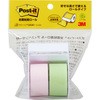 PTR-25PG ポストイット 通常粘着ふせん 全面粘着ロール ディスペンサー付き 3M スリーエム 3M(スリーエム) 52987613