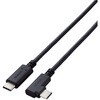 USB TypeCケーブル (USB-C to C)  L字 やわらか 充電/データ転送用 PD 60W 3A USB2.0 エレコム