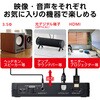 ASC-HDAV121BK HDMI音声分離機 光デジタル アナログ 4K60Hz オーディオ PS4/PS5/switch対応 HDMI2.0 エレコム 53039107