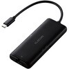 ドッキングステーション 7in1 イーサネット対応 Type-C/USB-A x2/HDMI/SD/microSD/LANポート入力 エレコム