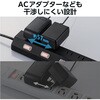 ECT-2820BK 電源タップ 延長コード 6個口 2P 2m マグネット 個別スイッチ 雷ガード ほこり防止シャッター 回転脚パーツ 吊り穴 エレコム 53039125