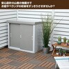 HSSB-098 スチール収納庫 物置き 幅92 奥行49 高さ83 YAMAZEN(山善) 53058916